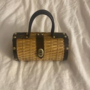 Vintage mini purse woven